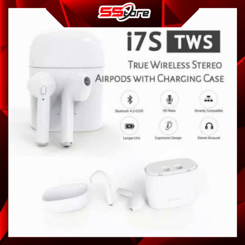 Jual Headset Bluetooth i7S - Earphone i7S TWS Wireless | Shopee Indonesia
