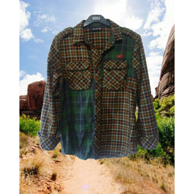 Jual kemeja flanel millet second original mulus | Shopee Indonesia
