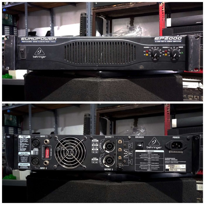 Jual Behringer Europower EP2000 2x1000w Original Impor Bekas Shopee