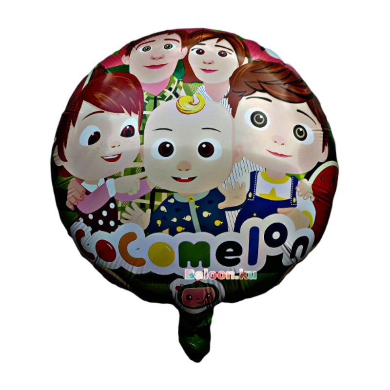 Jual Balon Foil Bulat Motif Cocomelon Balon Pesta Cocomelon Shopee