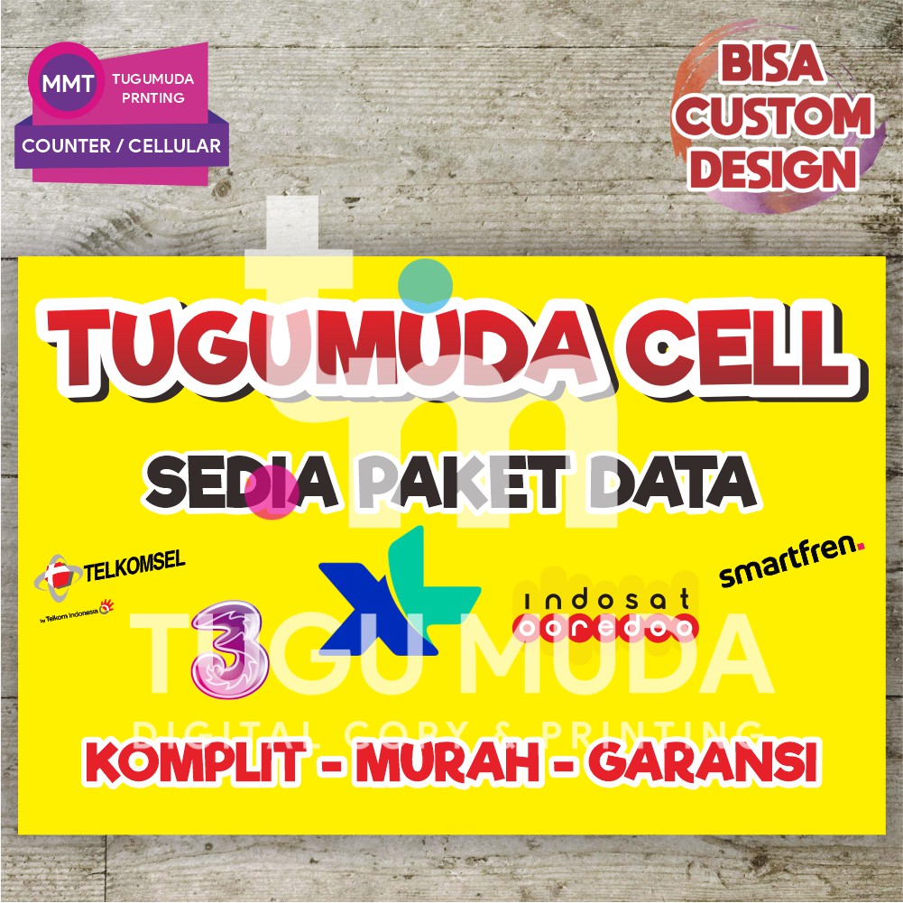 Jual Cetak Spanduk Banner Mmt Counter Pulsa Kios Hp Paket Data