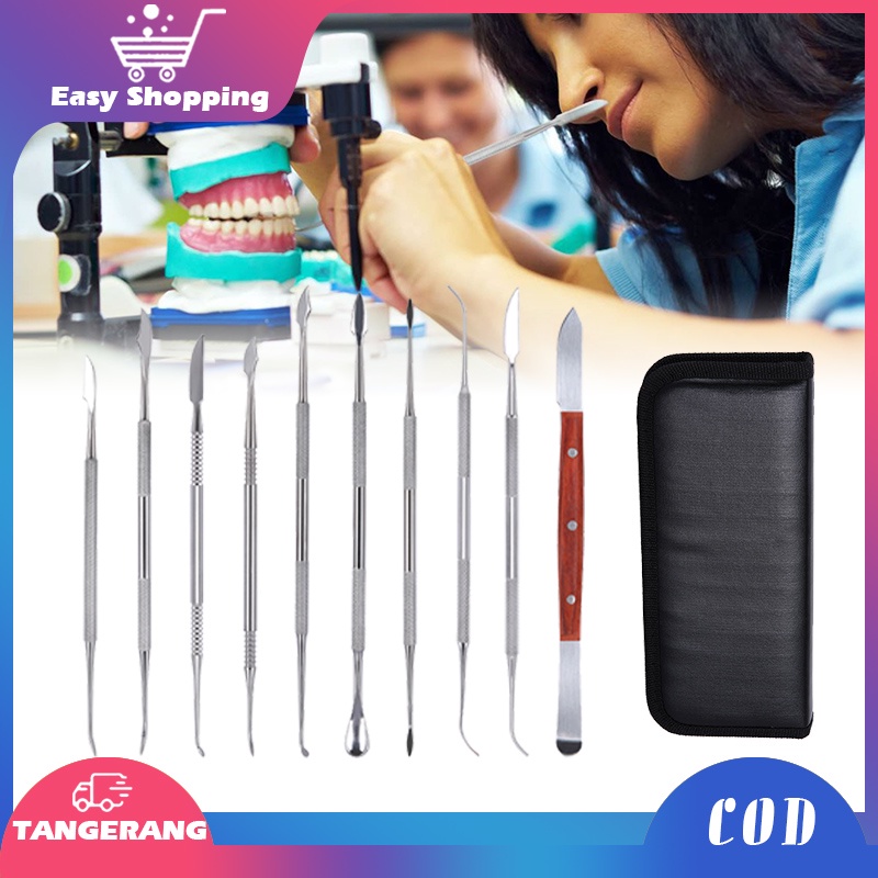 Jual 10PCS Dental Carving Set/Alat Instrument Carving/Dental Carver