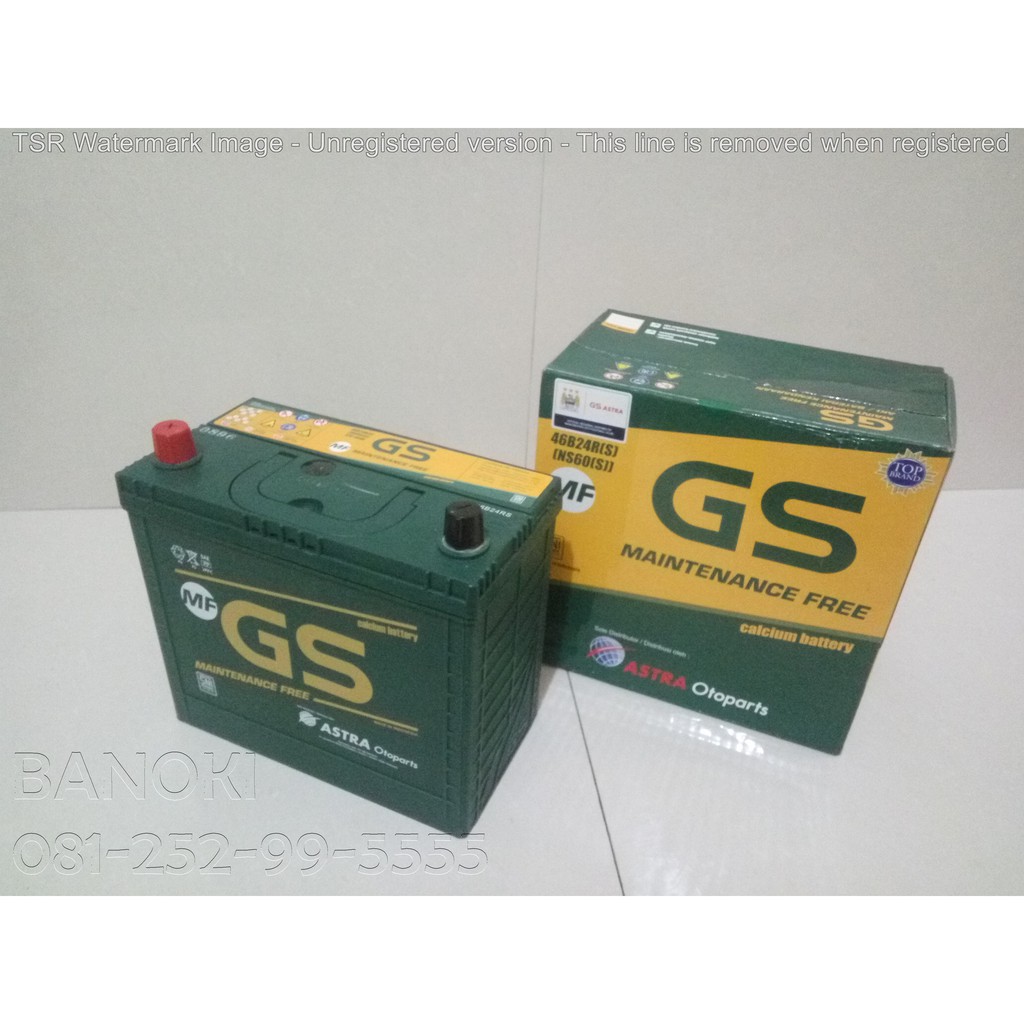 Jual aki mobil kijang standar/soluna/vios/kuda series GS MF NS60S