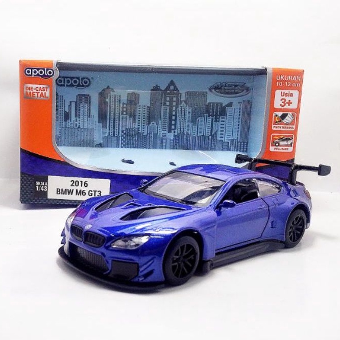 Jual Apolo msz diecast BMW M6 GT3 Biru | Shopee Indonesia