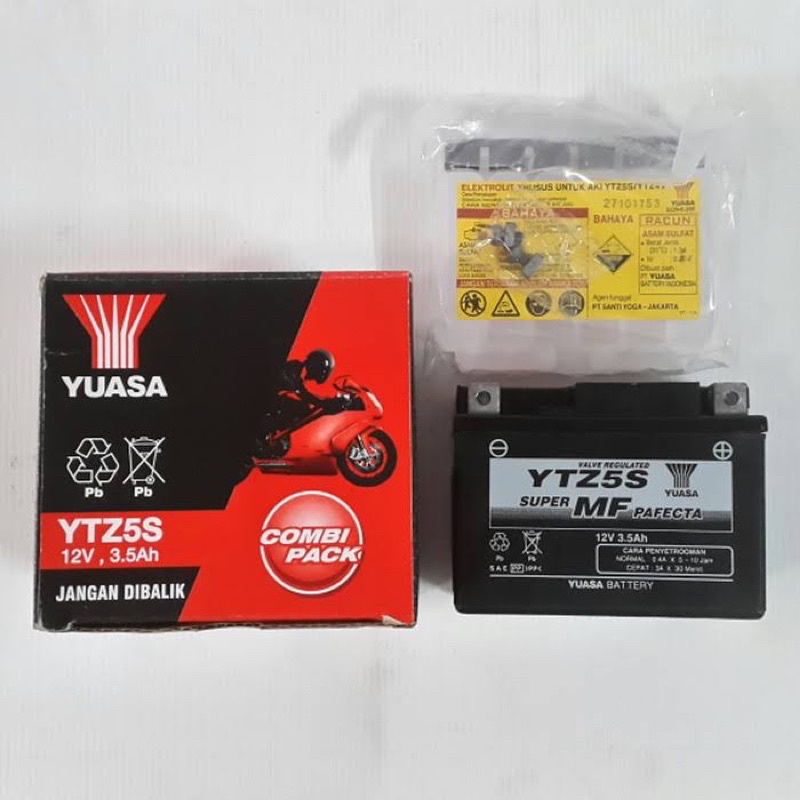 Jual AKI YUASA YTZ5S (Aki Motor Beat, Scoopy, Verza, Revo, Supra X 125