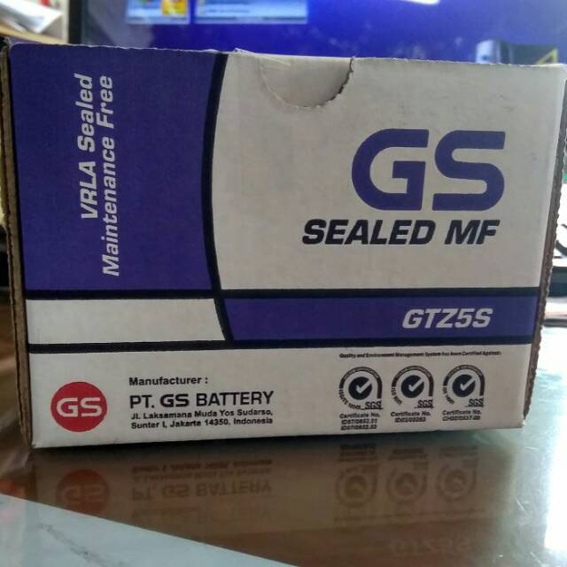Jual Aki kering GS GTZ5S 3,5A | Shopee Indonesia