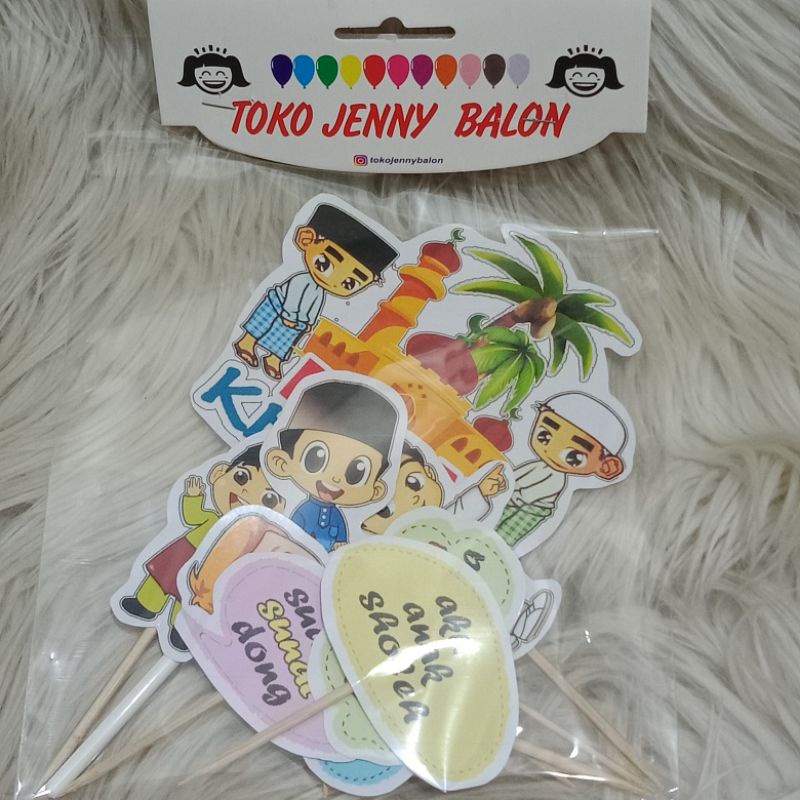 Jual cake topper birthday kue karakter khitan | Shopee Indonesia