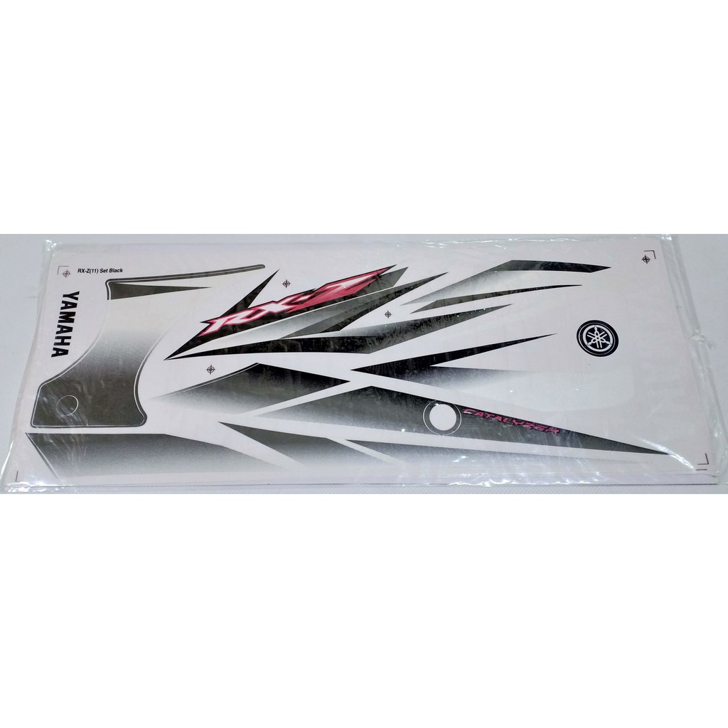 Jual STIKER. STRIPING BODY YAMAHA RXZ BARU. RX Z CATALYZER WARNA HITAM ...