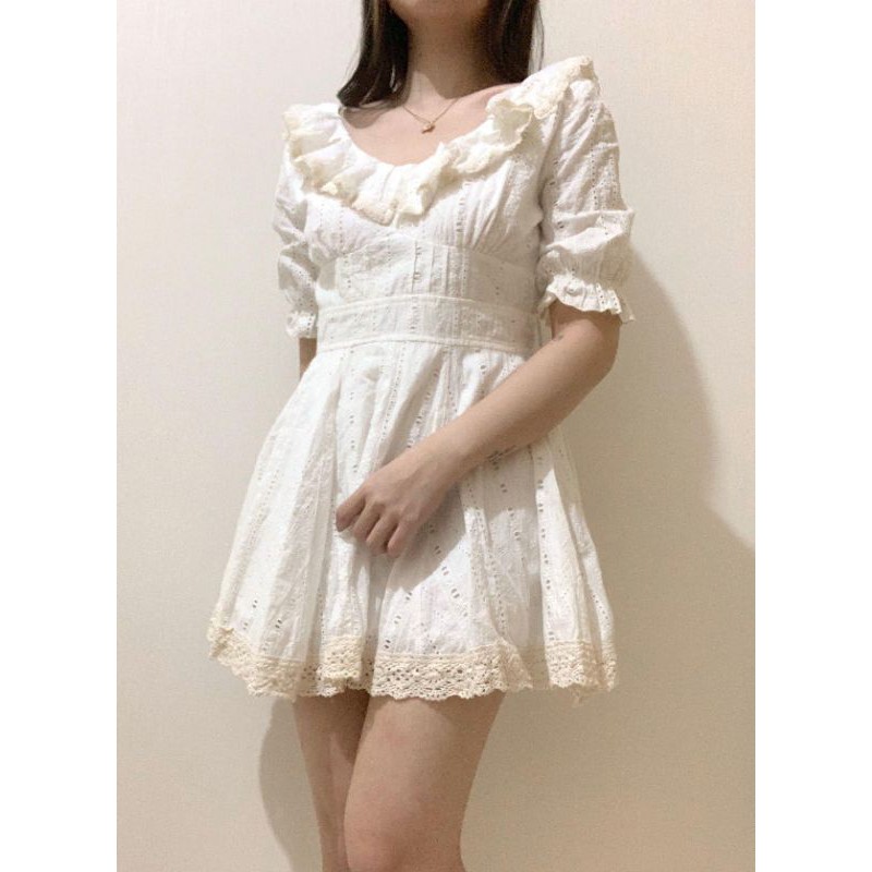 Jual liz lisa white dress bordir | Shopee Indonesia