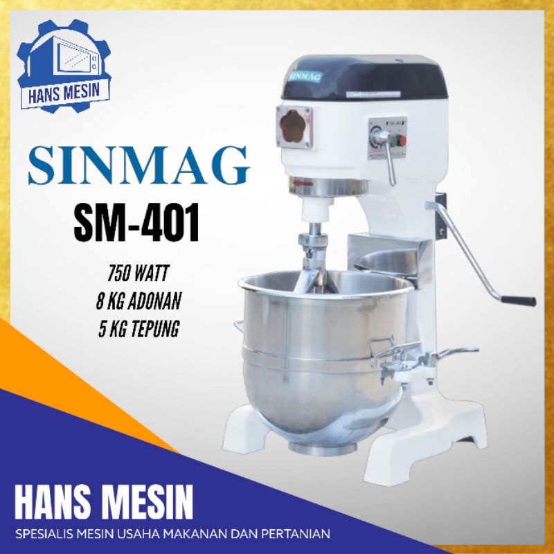 Jual Planetary mixer 40 liter sinmag SM 401 | Shopee Indonesia
