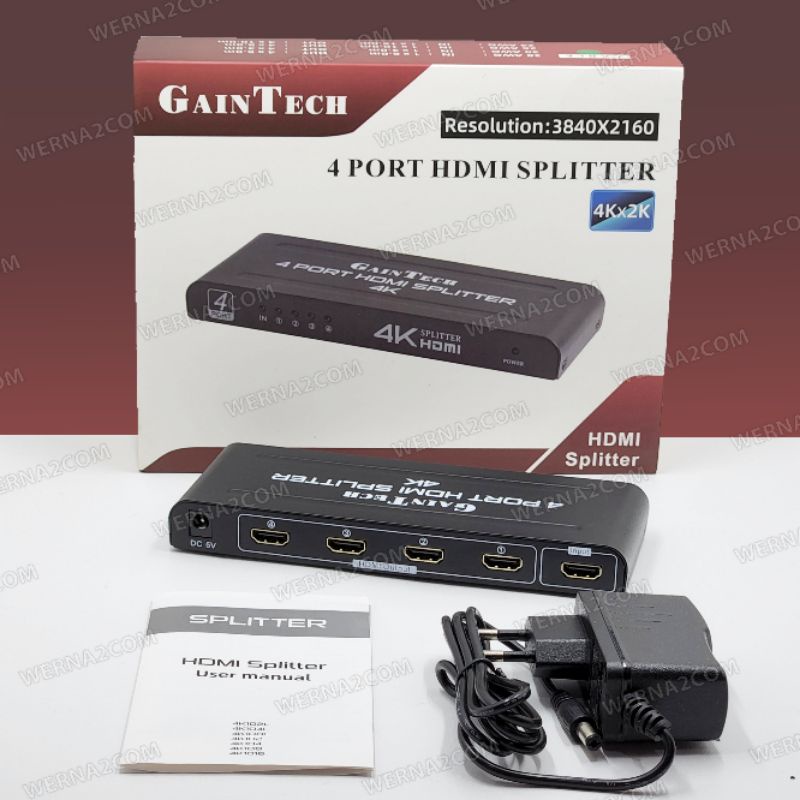 Jual GAINTECH HDMI Splitter 4 Port / 1 Input to 4 Output Support 4K ...