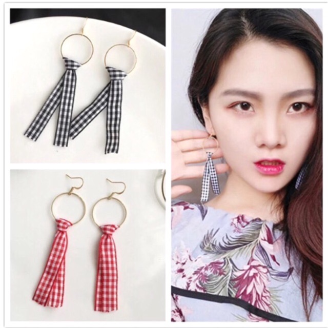 Jual Erina Earring Anting Fashion Aksesoris Panjang Bulat Segitiga