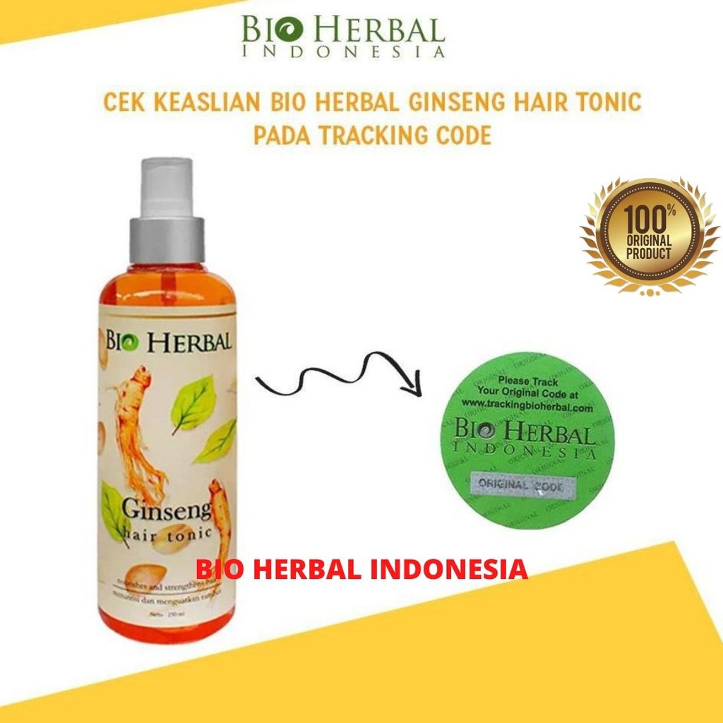 Jual [ Hair Tonic ] Bio Herbal Hair Tonic Bio Herbal Ginseng Hair