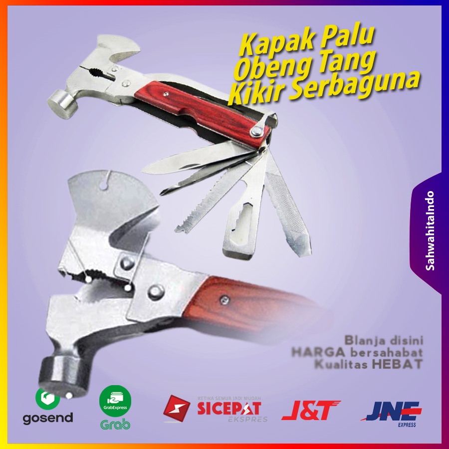 Jual Kapak Palu Obeng Tang Kikir Serbaguna Survival Climbing Panjat ...