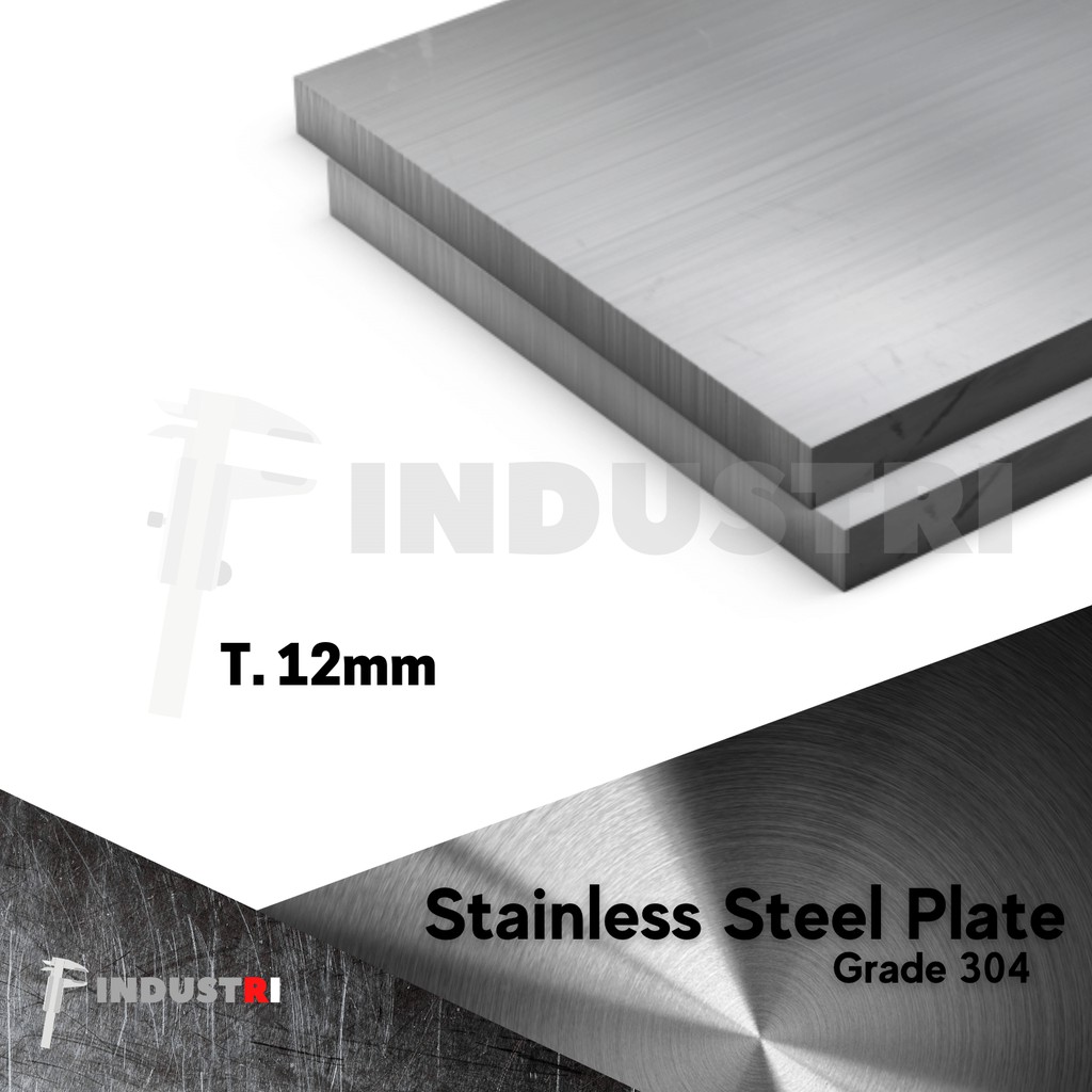 Jual Plat Stainless 12mm | Stainless Steel Plate Ukuran Custom | Shopee ...