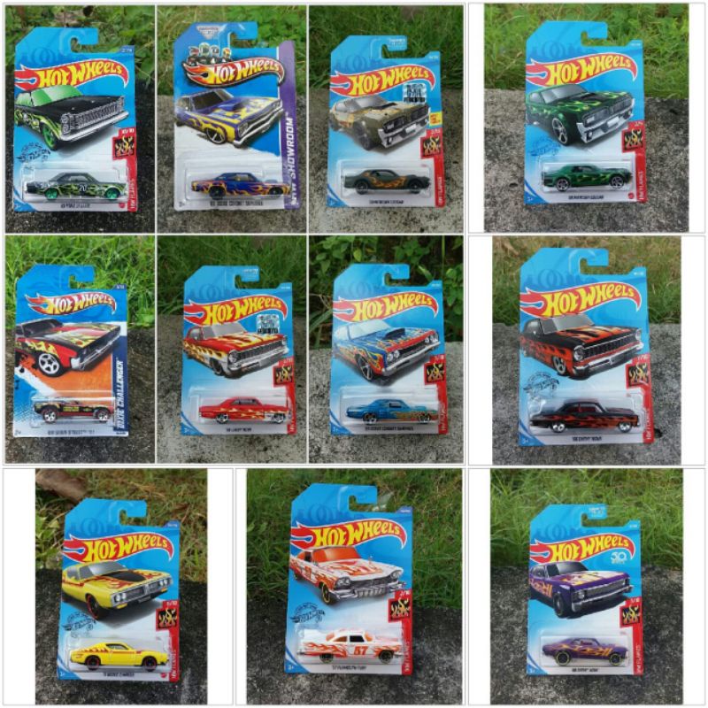 Jual hot wheels muscle flame hot wheels Tampo api | Shopee Indonesia