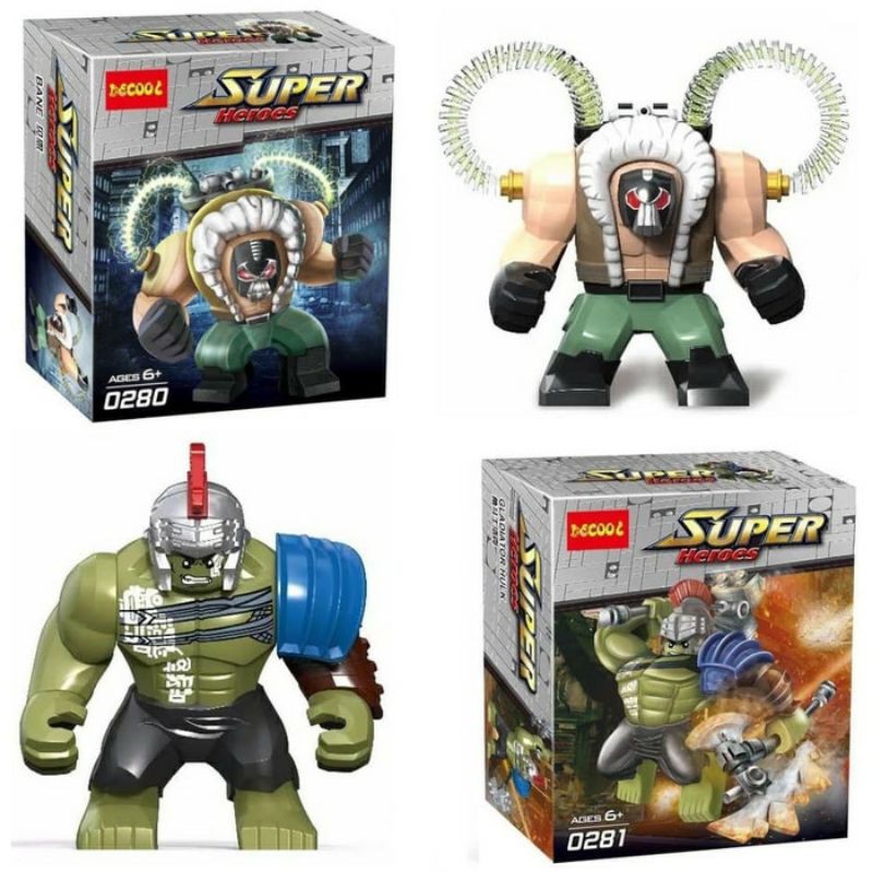 Jual Mainan Big Lego Super Hero Superhero Avengers 0280 0281 Hulk Gladiator Bane Shopee Indonesia