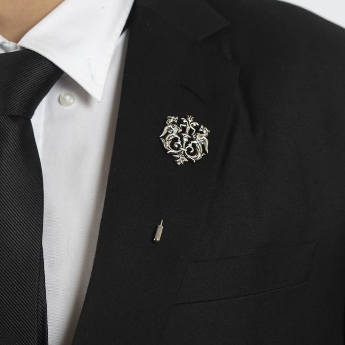 Jual Houseofcuff lapel pin brooch bros untuk jas TUSUK SILVER MM ...