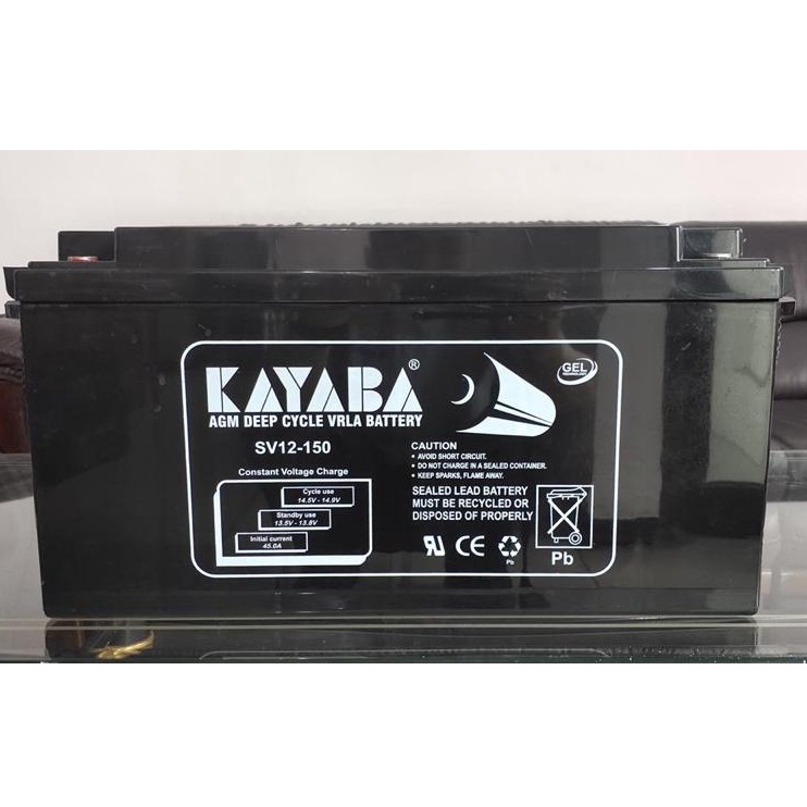 Jual BATTERY DEEP CYCLE SOLAR PANEL KAYABA 12V 150AH AKI KERING 12V ...