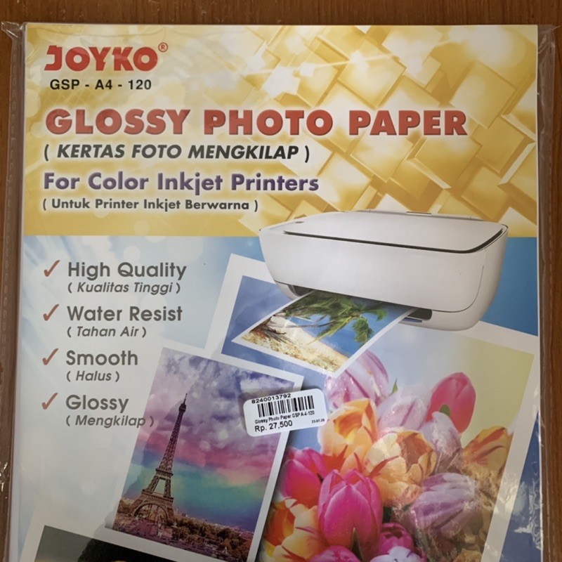 Jual Joyko Glossy Photo Paper A4 isi 50lembar Kertas Foto Shopee