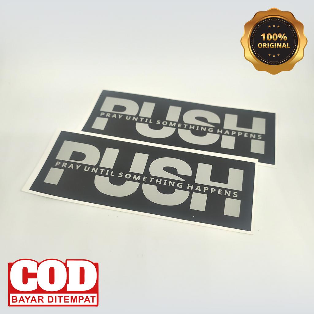 Jual Stiker Rohani Kristen PUSH / Stiker Rohani Kristen / Stiker Motor ...