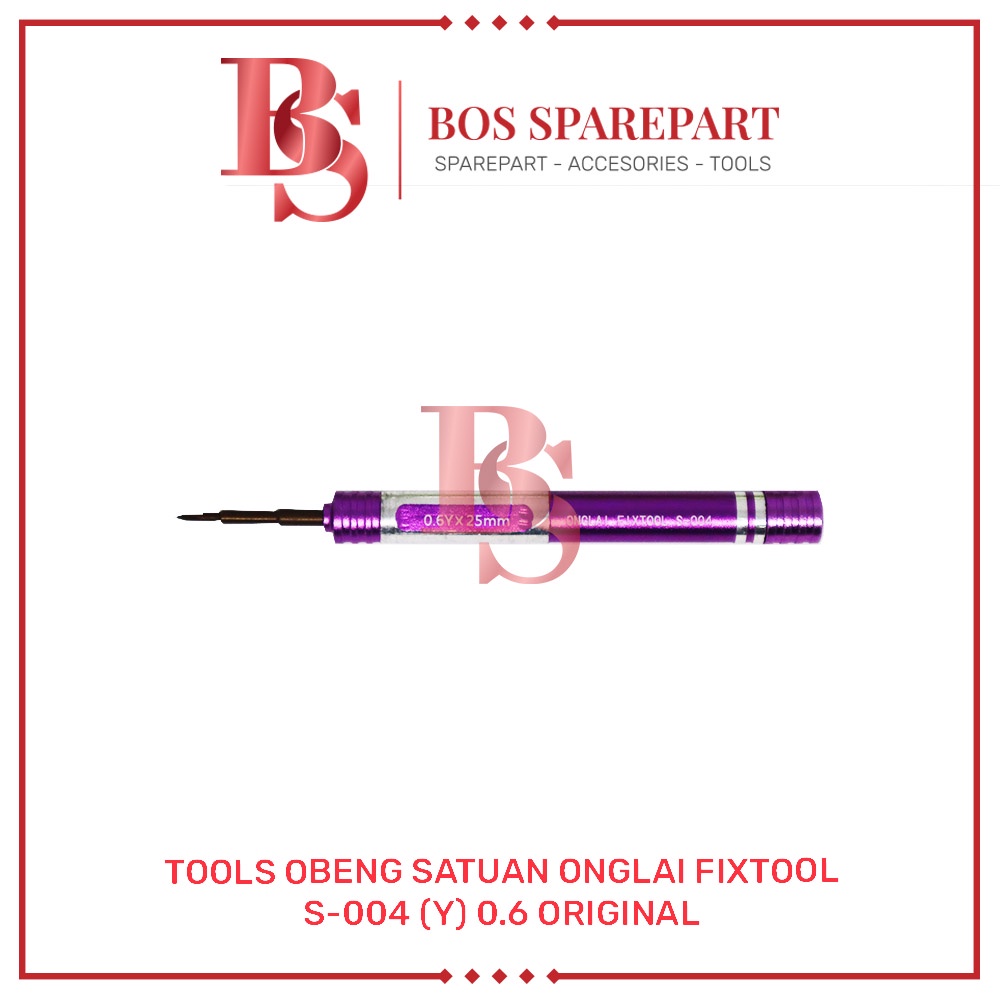 Jual TOOLS OBENG SATUAN ONGLAI FIXTOOL S - 004 (Y) 0.6 ORIGINAL ...