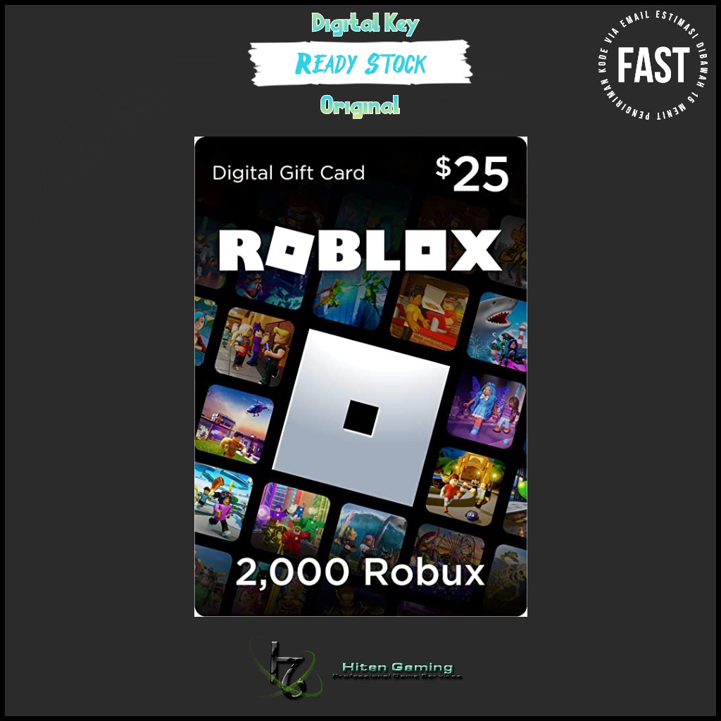 Jual Voucher Roblox Robux Card Gift Cards [Digital Code] | Shopee Indonesia