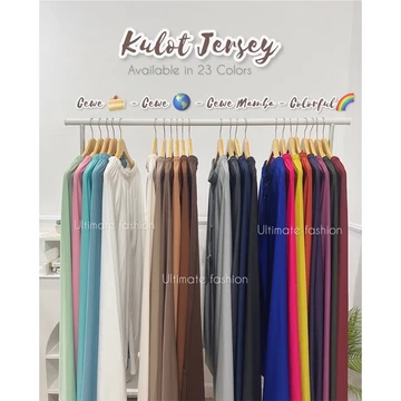 Kulot Jersey Lalisa Highwaist Bahan Jersey Premium Ukuran Standar Dan Jumbo (Bisa Buat Ibu
