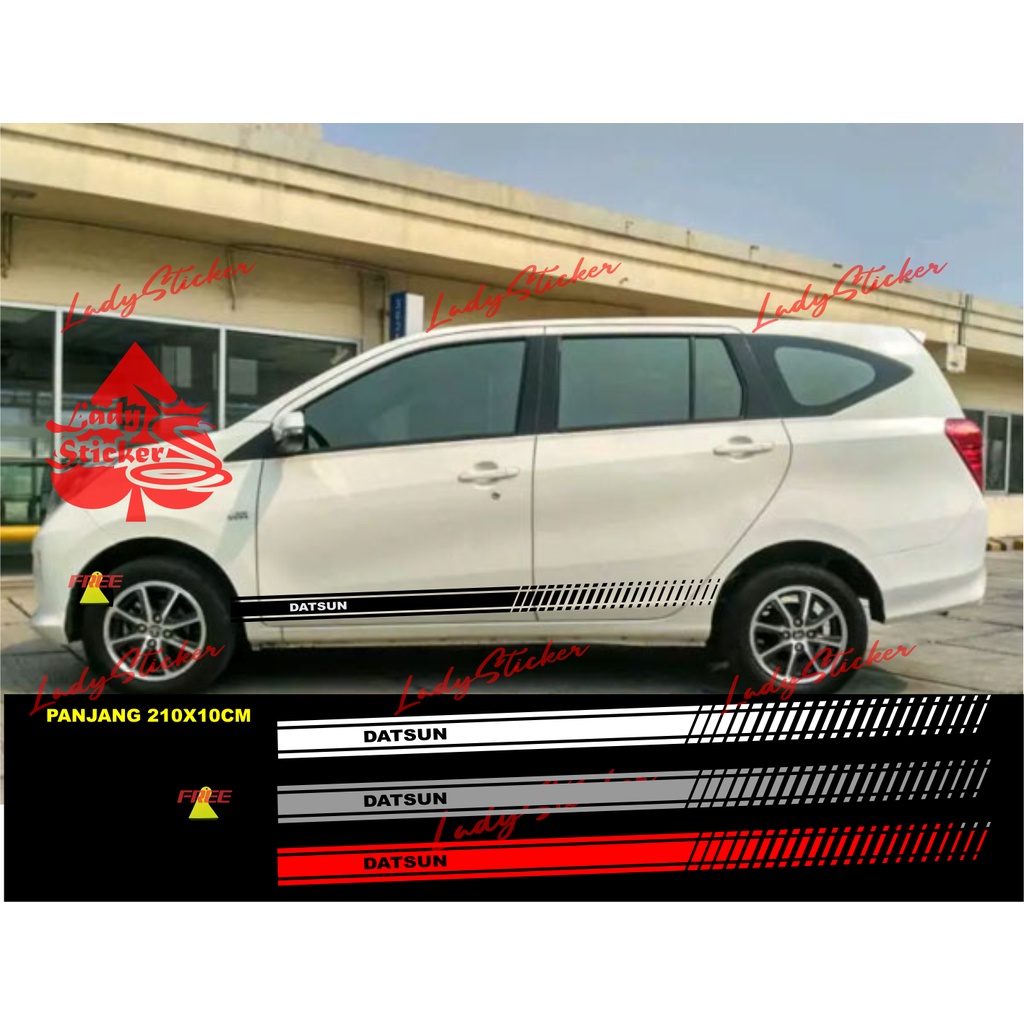 Jual STICKER STIKER MOBIL DATSUN GO PLUS STICKER LIST MOBIL DATSUN GO ...