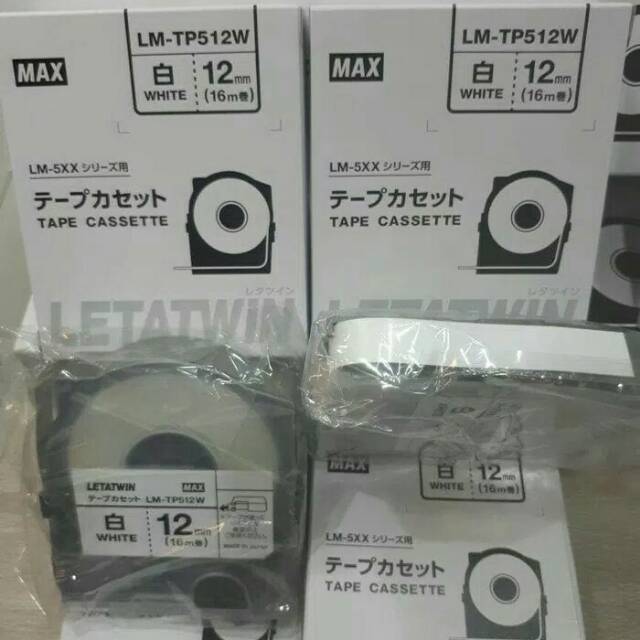 Jual Label Letatwin LM-TP512W / Label Max / Label Mesin Letatwin ...