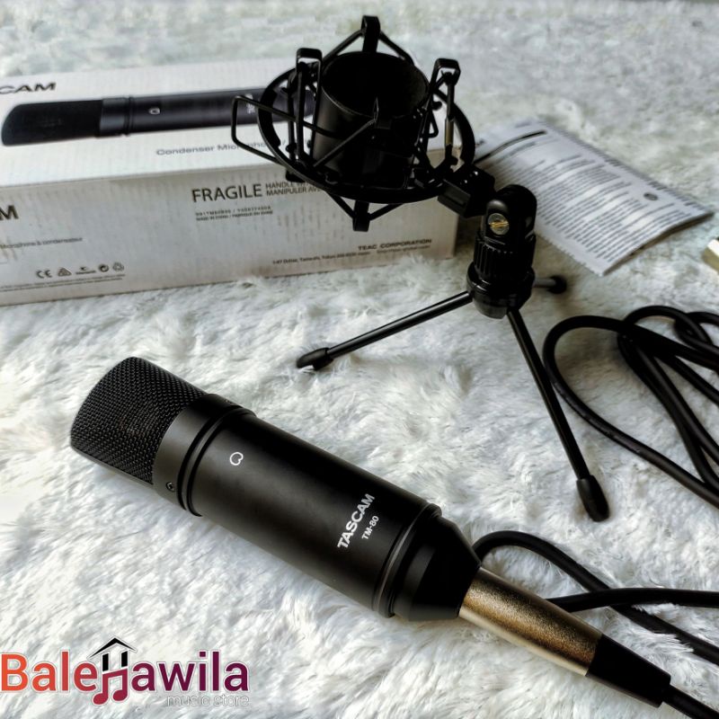 Jual Microphone Mic Condensor Mic Tascam TM80 TM 80 TM-80 Black ...