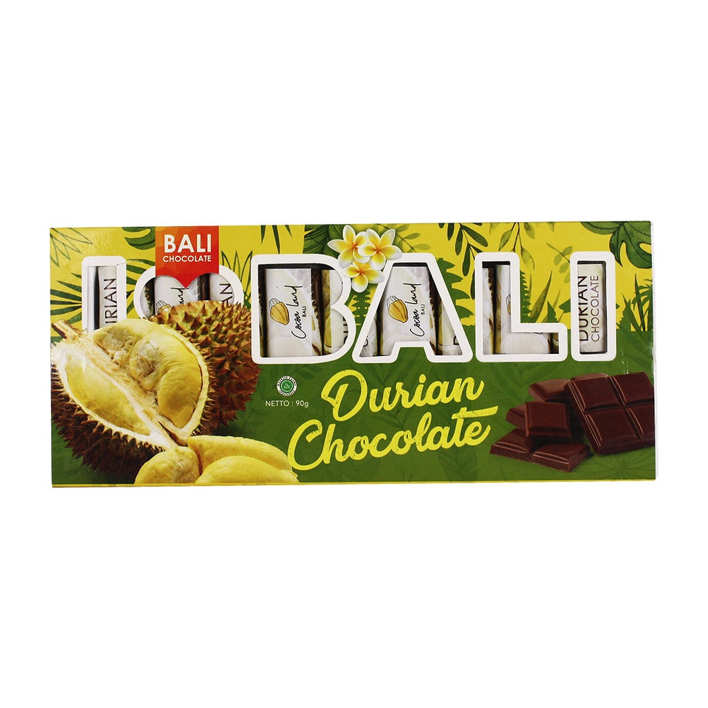 Jual Cocoa Land - Compound Chocolate I LOVE BALI Durian - 90 gr ...