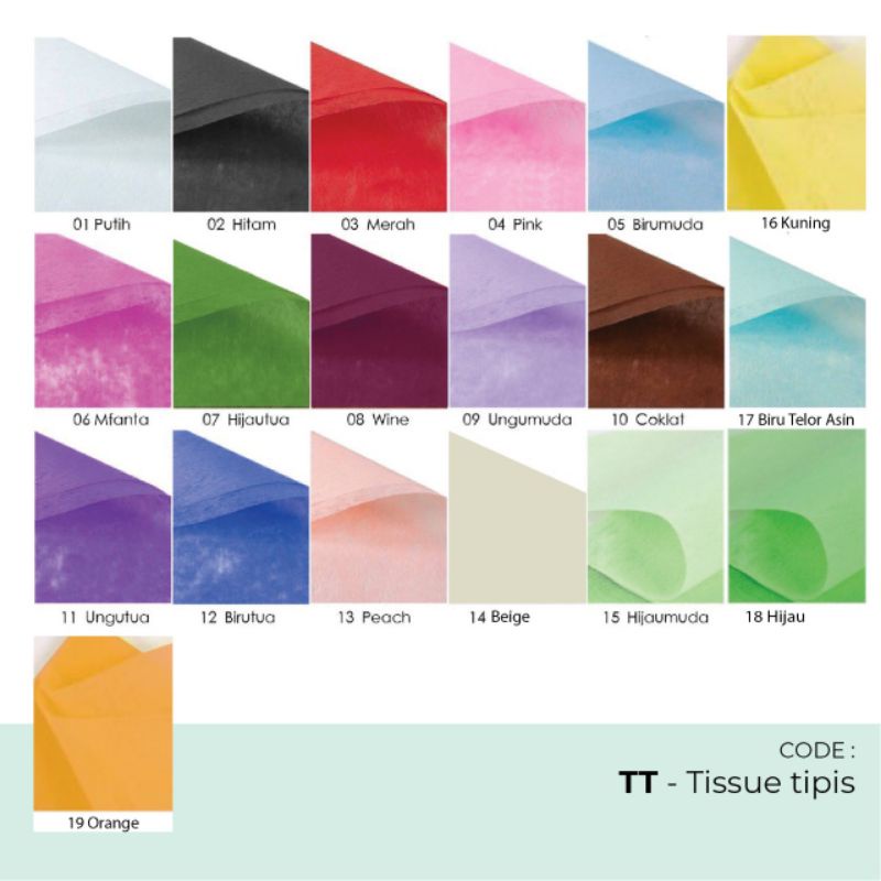 Jual flower wraping tissue paper / kertas tissue tipis - TT | Shopee ...