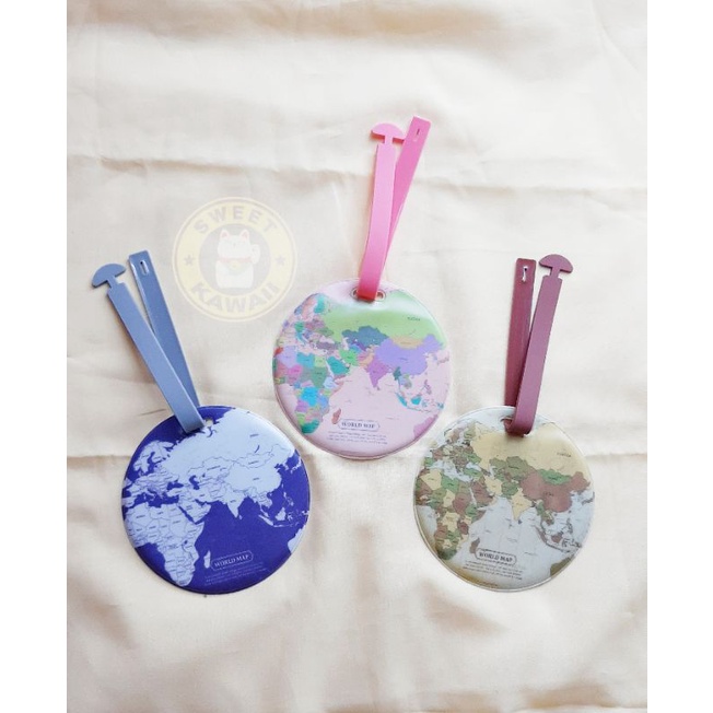 Jual Luggage Tag Label Koper Gambar World Map | Shopee Indonesia