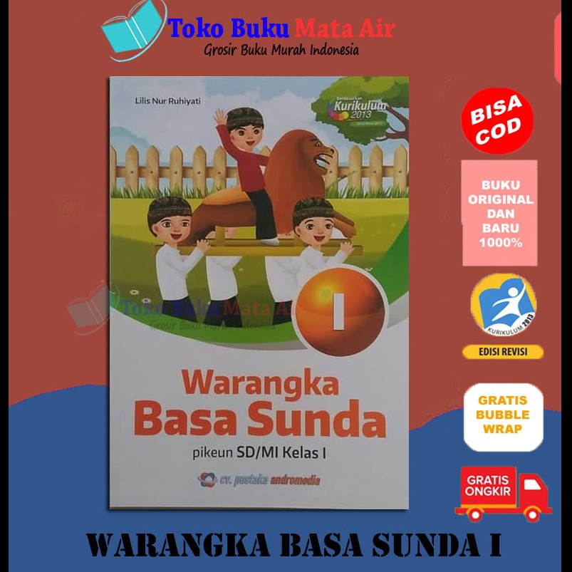 Jual ORIGINAL WARANGKA BASA SUNDA SD/MI KELAS 1 - CV PUSTAKA ANDROMEDIA ...