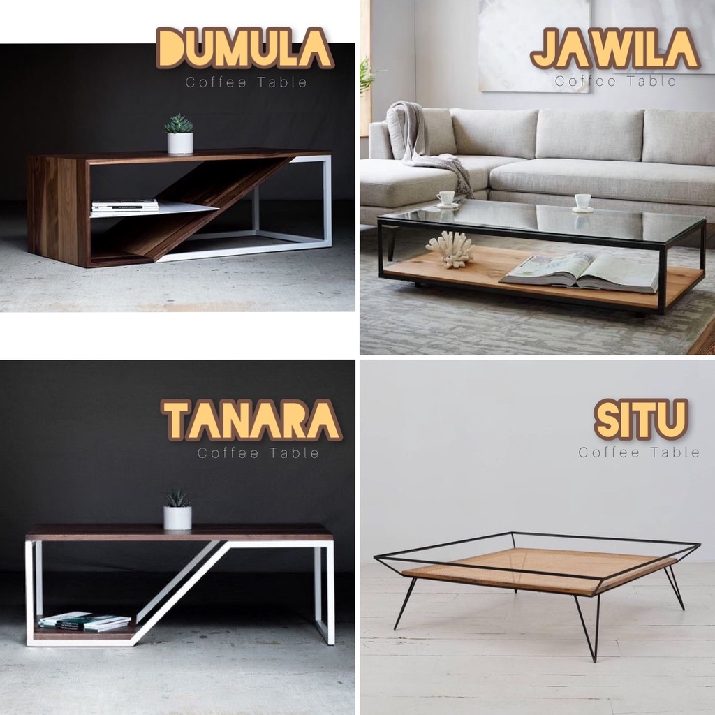 Jual Meja Ruang Tamu // Meja Besi Kayu // Meja Minimalis Modern
