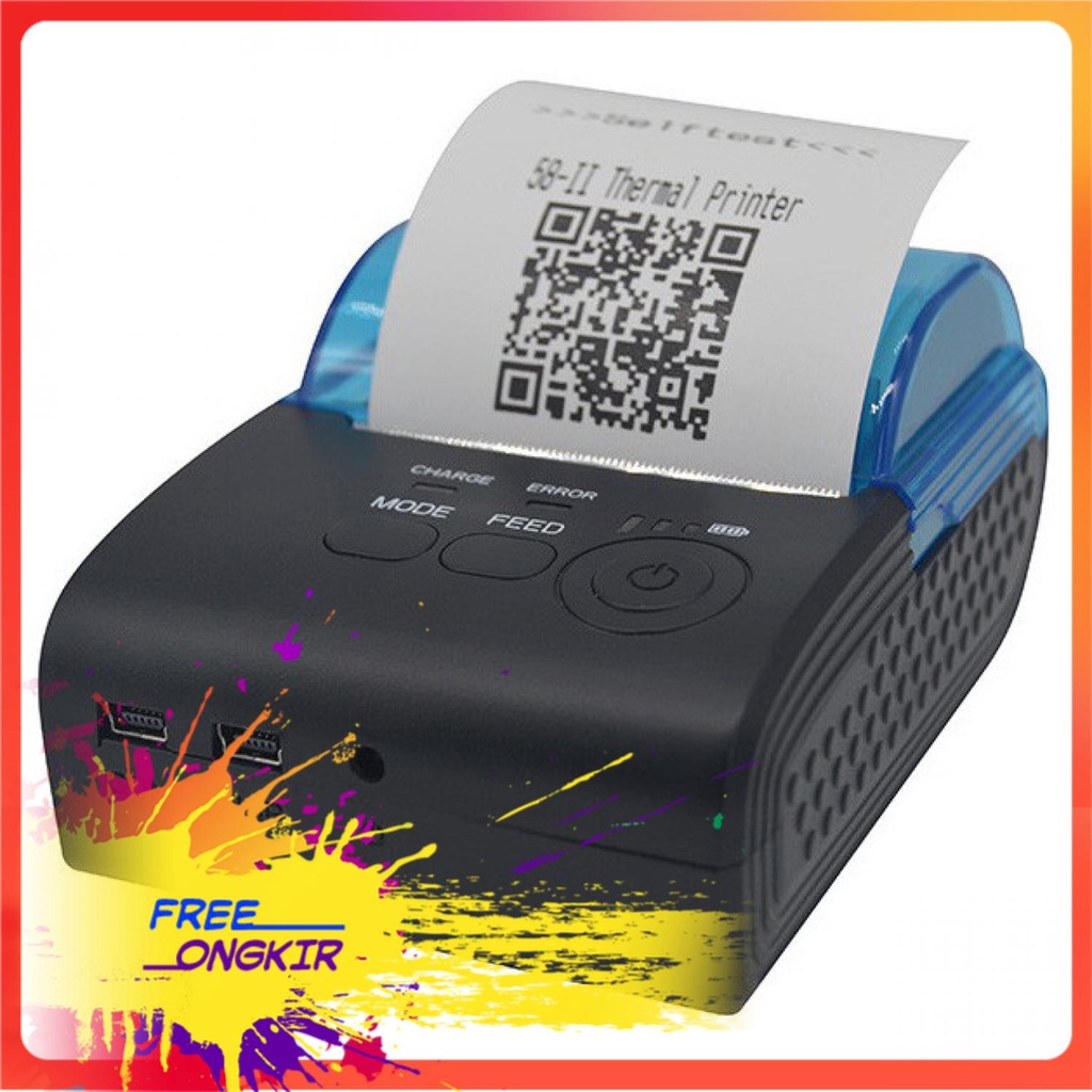 Jual Zjiang Mini Portable Bluetooth Thermal Receipt Printer 5805DD