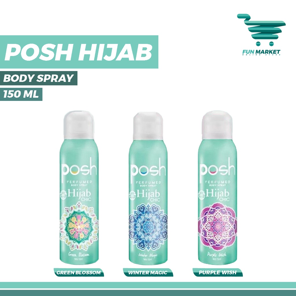 Jual Posh Hijab Chic Body Spray 150ml | Shopee Indonesia