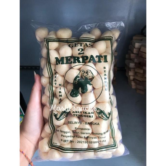 Jual Getes Cap Dua Merpati Getas Ikan Tenggiri Kerupuk Bangka 250gr