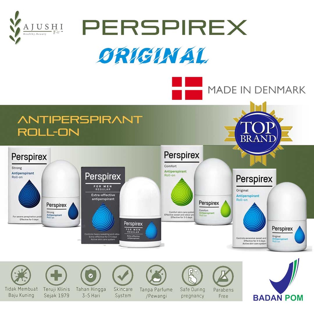 Jual Perspirex AntiPerspirant / Deodorant Roll-ON 20 ml | Shopee Indonesia