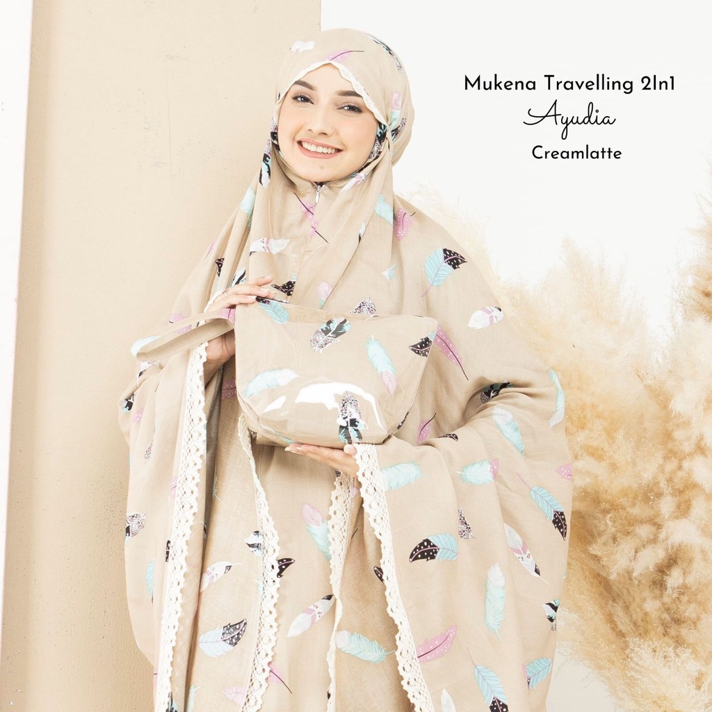 Jual Mukena Dewasa 2in1 Travelling Cantik Bahan Rayon Premium Adem ...