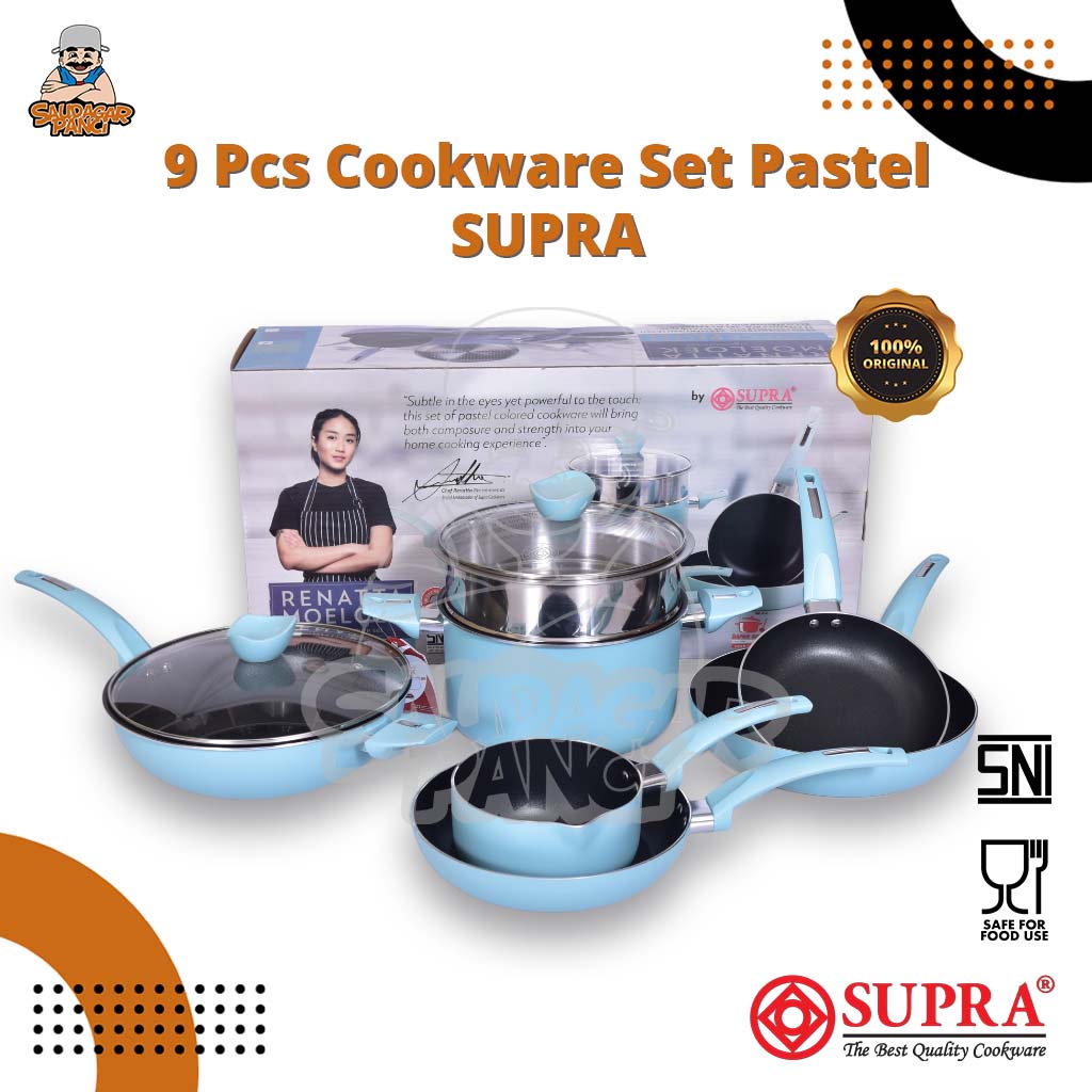 Jual Panci Set Supra 9 Pc Cookware Pastel RENATTA MOELOEK Signature Set