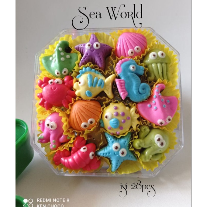 Jual coklat karakter ikan, kerang, bintanglaut/sea world | Shopee Indonesia