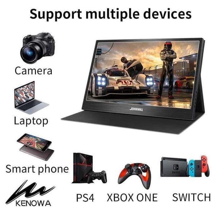 Jual Portable Monitor 15.6 Inch Usb-C - Full Hd - Ips Panel Kenowa K15 ...