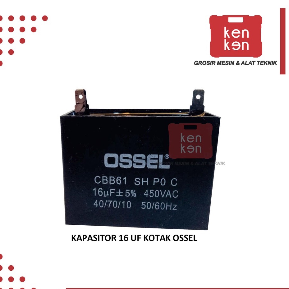 Jual KAPASITOR KIPAS ANGIN 16UF 450V KAPASITOR KOTAK Shopee Indonesia