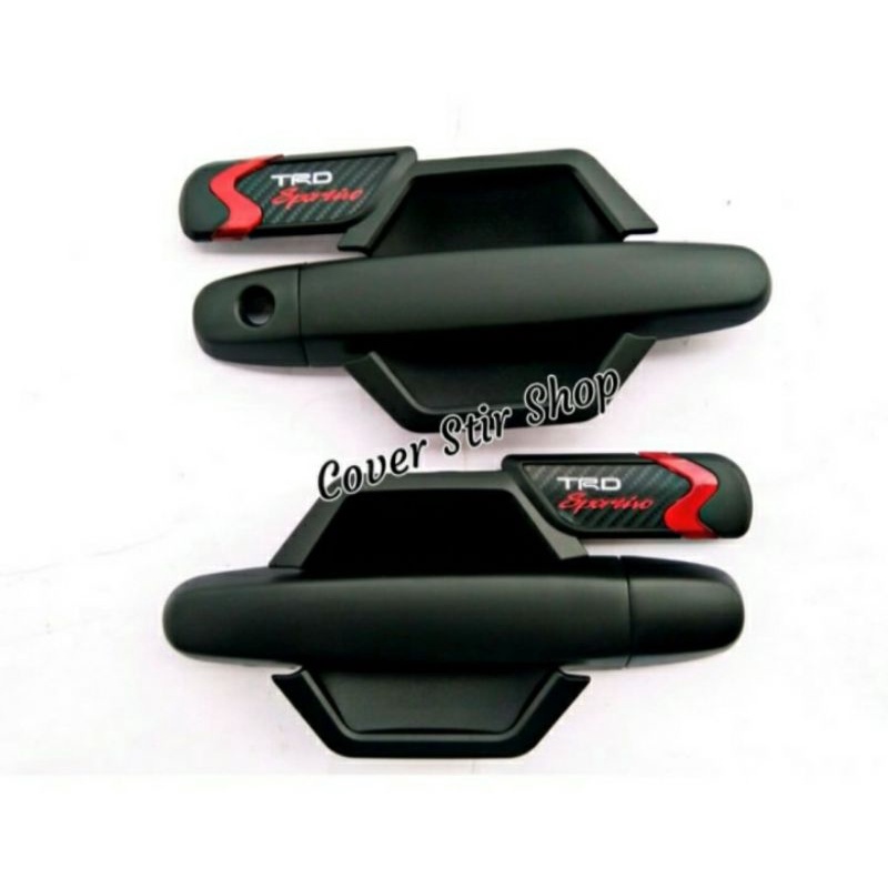 Jual Paket Cover Handle Outer TRD Hitam Doff Innova Fortuner | Shopee ...