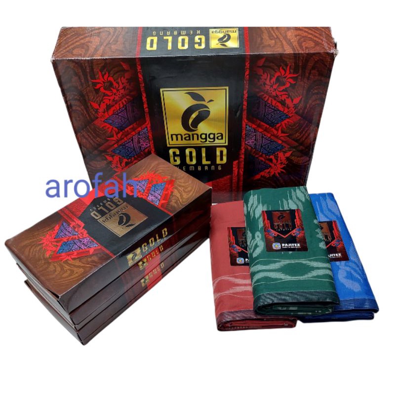 Jual SARUNG MANGGA GOLD KEMBANG SARUNG TENUN DEWASA | Shopee Indonesia