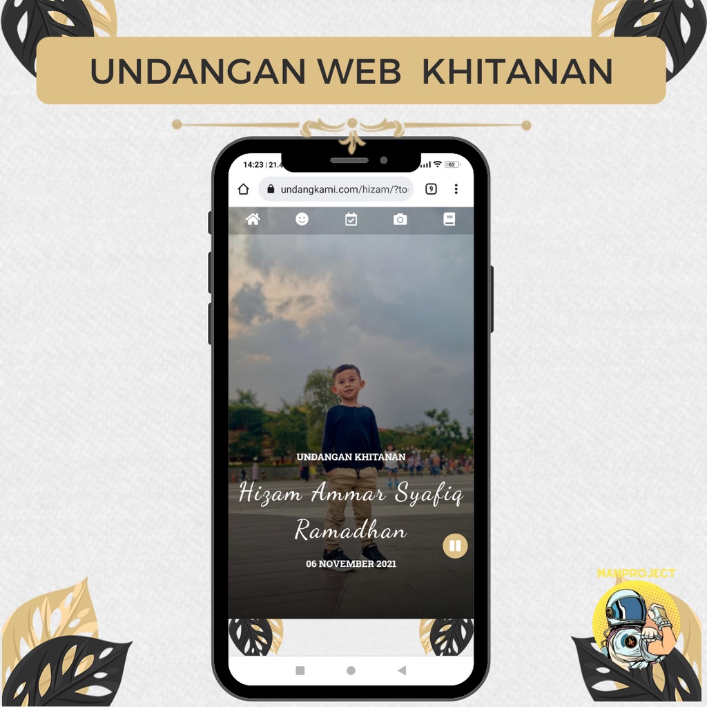 Undangan Digital Khitanan Website Termurah