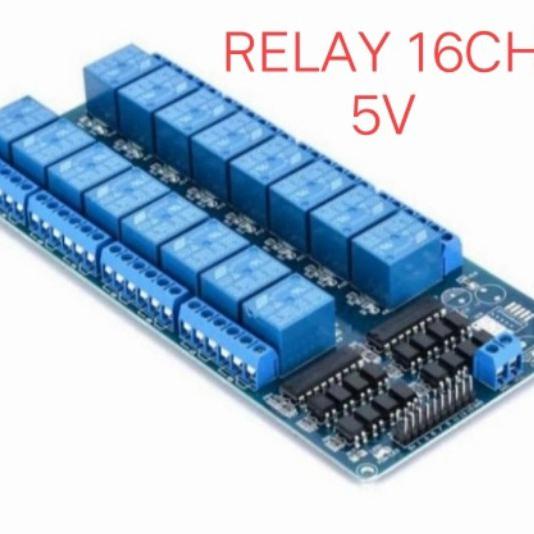 Jual AVRIL - Relay 16 channel 5v arduino uno nano mega arm avr 5 volt ...