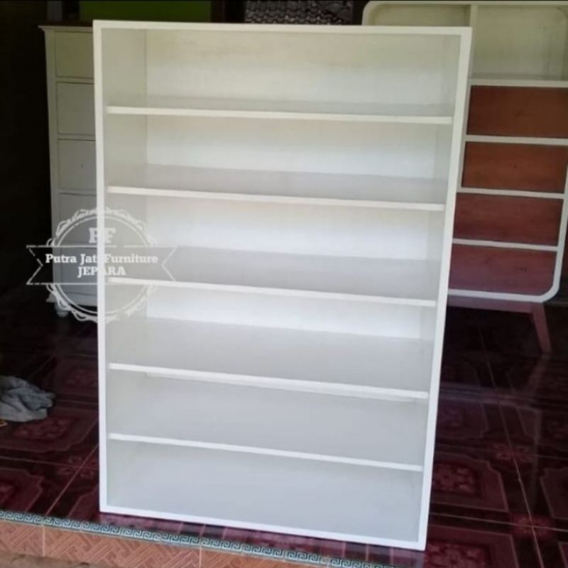 Jual Rak buku simpel/lemari kantor/lemari rak kerja kayu jati | Shopee ...